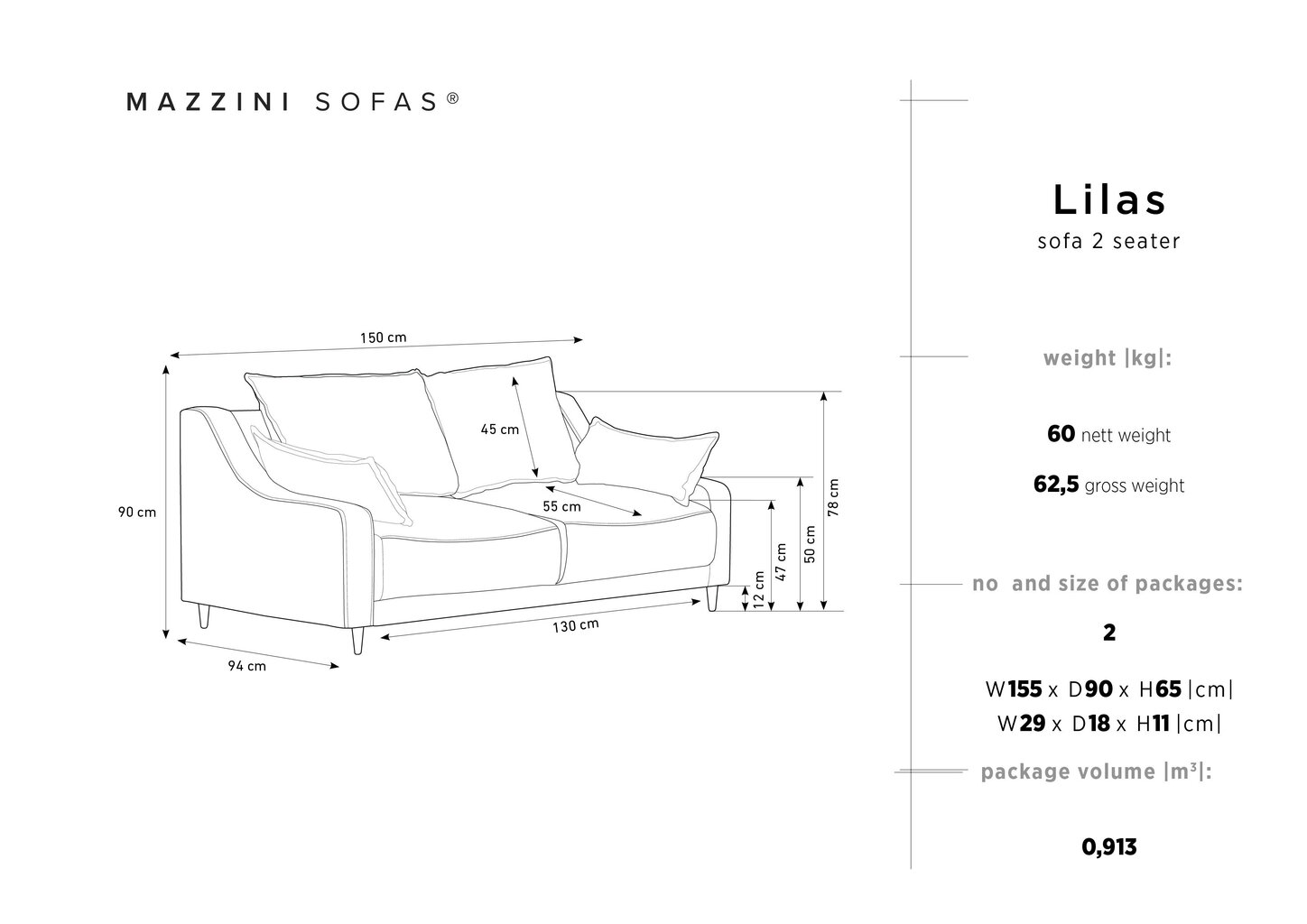 Dvivietė aksominė sofa Mazzini Sofas Lilas, raudona kaina ir informacija | Sofos | pigu.lt