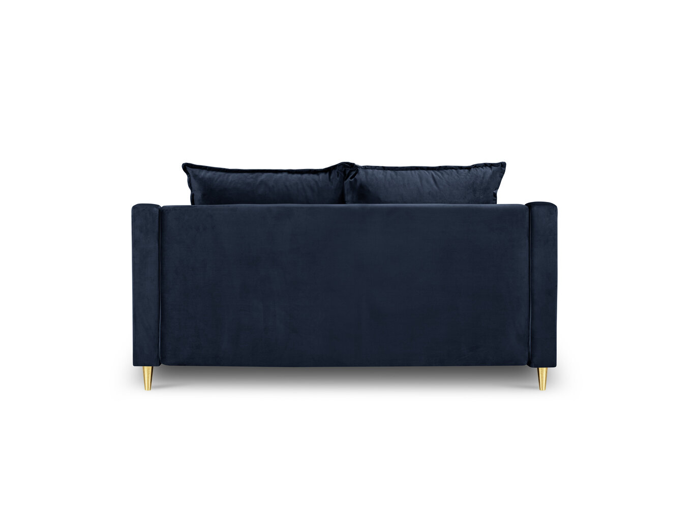 Dvivietė aksominė sofa Mazzini Sofas Pansy, tamsiai mėlyna kaina ir informacija | Sofos | pigu.lt