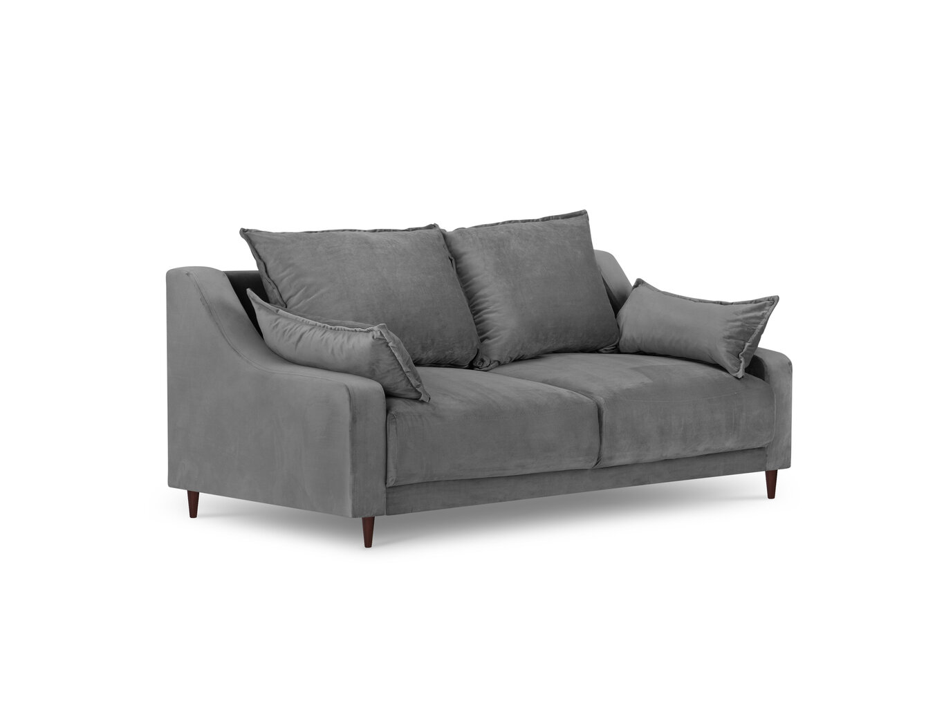 Dvivietė aksominė sofa Mazzini Sofas Freesia, pilka kaina ir informacija | Sofos | pigu.lt