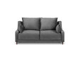 Dvivietė aksominė sofa Mazzini Sofas Freesia, pilka kaina ir informacija | Sofos | pigu.lt