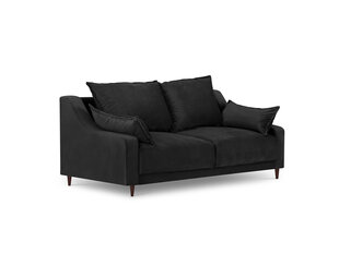 Двухместный бархатный диван Mazzini Sofas Freesia, черный цена и информация | Диваны | pigu.lt