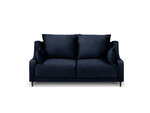 Dvivietė aksominė sofa Mazzini Sofas Freesia, tamsiai mėlyna