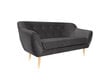 Dvivietė aksominė sofa Mazzini Sofas Amelie, pilka/ruda kaina ir informacija | Sofos | pigu.lt