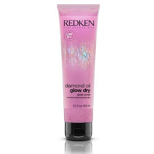 Galvos odos šveitiklis Redken Diamond Oil Glow Dry Gloss Scrub, 150ml kaina ir informacija | Priemonės plaukų stiprinimui | pigu.lt