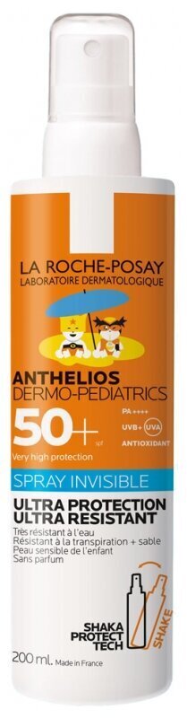 Apsauginis purškiklis nuo saulės vaikams La Roche-Posay Anthelios Dermo-Pediatrics SPF50+, 200 ml цена и информация | Kremai nuo saulės | pigu.lt