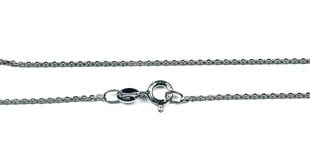 Якорная цепочка из родированного серебра"Marina" цена и информация | Украшения на шею | pigu.lt