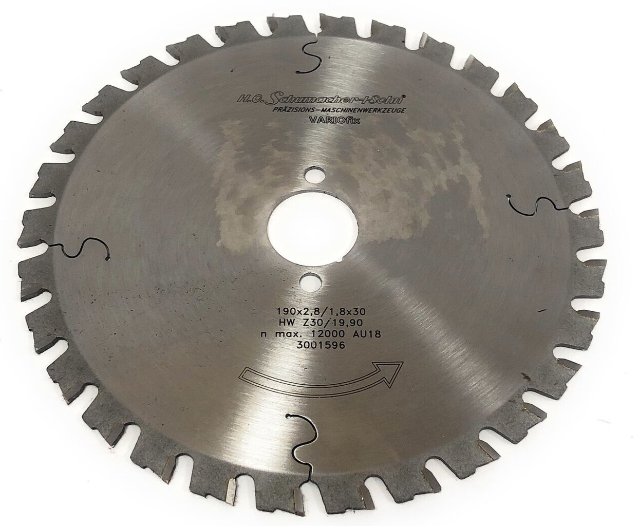 Medžio, metalo pjovimo diskas VARIOfix Ø190 x 2,8/1,8 x 30 mm, Z-30, H.O Schumacher+Sohn цена и информация | Mechaniniai įrankiai | pigu.lt