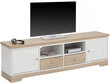 TV staliukas Notio Living Ramona 160, ąžuolo spalvos/baltas kaina ir informacija | TV staliukai | pigu.lt