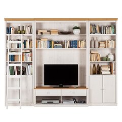 Sekcija Notio Living Annabelle A su niša TV, balta/ruda kaina ir informacija | Sekcijos | pigu.lt
