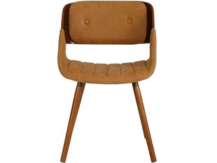 2-jų kėdžių komplektas Notio Living Larson, rudas kaina ir informacija | Virtuvės ir valgomojo kėdės | pigu.lt