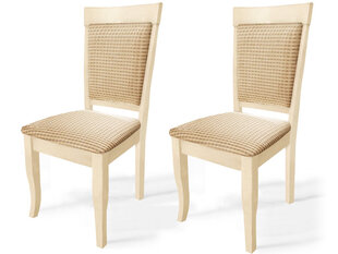 2-jų kėdžių komplektas Notio Living Lyons ll, kreminis kaina ir informacija | Virtuvės ir valgomojo kėdės | pigu.lt
