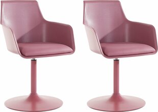 2-jų valgomojo kėdžių komplektas Notio Living Mario, rožinis kaina ir informacija | Virtuvės ir valgomojo kėdės | pigu.lt