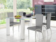 4-ių kėdžių komplektas Notio Living Nelsonda, pilkas цена и информация | Virtuvės ir valgomojo kėdės | pigu.lt