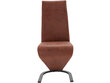 2-jų kėdžių komplektas Notio Living Zap, rudas kaina ir informacija | Virtuvės ir valgomojo kėdės | pigu.lt