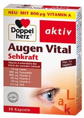Maisto papildas Doppelherz Augen Vital caps. 30 kapsulių kaina ir informacija | Vitaminai, maisto papildai, preparatai gerai savijautai | pigu.lt