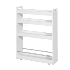 Кухонный шкафчик на колесиках SoBuy NSR01-W, белый цена и информация | Кухонные шкафчики | pigu.lt