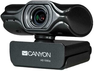 Canyon CNS-CWC6N webcam 3.2 MP 2048 x 1536 pixels USB 2.0 Black цена и информация | Компьютерные (Веб) камеры | pigu.lt