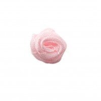 Atlasinė rožytė 20 mm, spalva šviesiai rožinė kaina ir informacija | Aksesuarai vaikams | pigu.lt