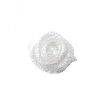 Atlasinė rožytė 20 mm, spalva balta kaina ir informacija | Aksesuarai vaikams | pigu.lt