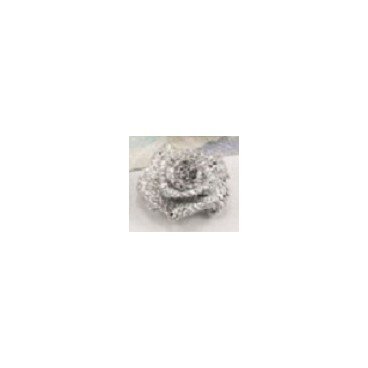Metalizuota rožytė 20 mm, spalva sidabro kaina ir informacija | Aksesuarai vaikams | pigu.lt