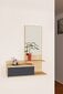 Prieškambario baldų komplektas Kalune Design Rozella, ąžuolo spalvos/pilkas kaina ir informacija | Prieškambario komplektai | pigu.lt