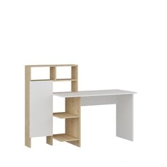 Письменный стол Kalune Design Bugra, цвета дуба/белый цена и информация | Компьютерные, письменные столы | pigu.lt