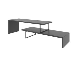 ТВ столик Kalune Design Ovit, черный/серый цена и информация | Тумбы под телевизор | pigu.lt