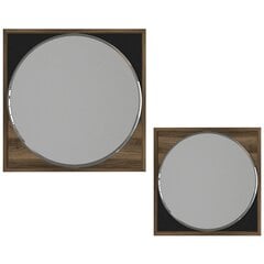 Комплект зеркал Kalune Design Valdes, коричневый/черный цена и информация | Зеркала | pigu.lt