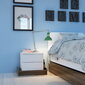 Naktinis staliukas Kalune Design Marina, baltas/rudas kaina ir informacija | Spintelės prie lovos | pigu.lt