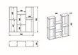 Pastatoma lentyna Kalune Design Nevada, balta kaina ir informacija | Lentynos | pigu.lt