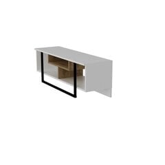 ТВ столик Kalune Design Asal 120 см, белый/дуб цена и информация | Тумбы под телевизор | pigu.lt