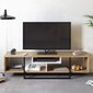 TV staliukas Kalune Design Asal 150 cm, ąžuolo spalvos/juodas kaina ir informacija | TV staliukai | pigu.lt