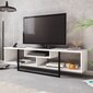 TV staliukas Kalune Design Asal 150 cm, baltas/juodas kaina ir informacija | TV staliukai | pigu.lt