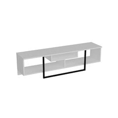 ТВ столик Kalune Design Asal 150 см, белый/черный цена и информация | Тумбы под телевизор | pigu.lt