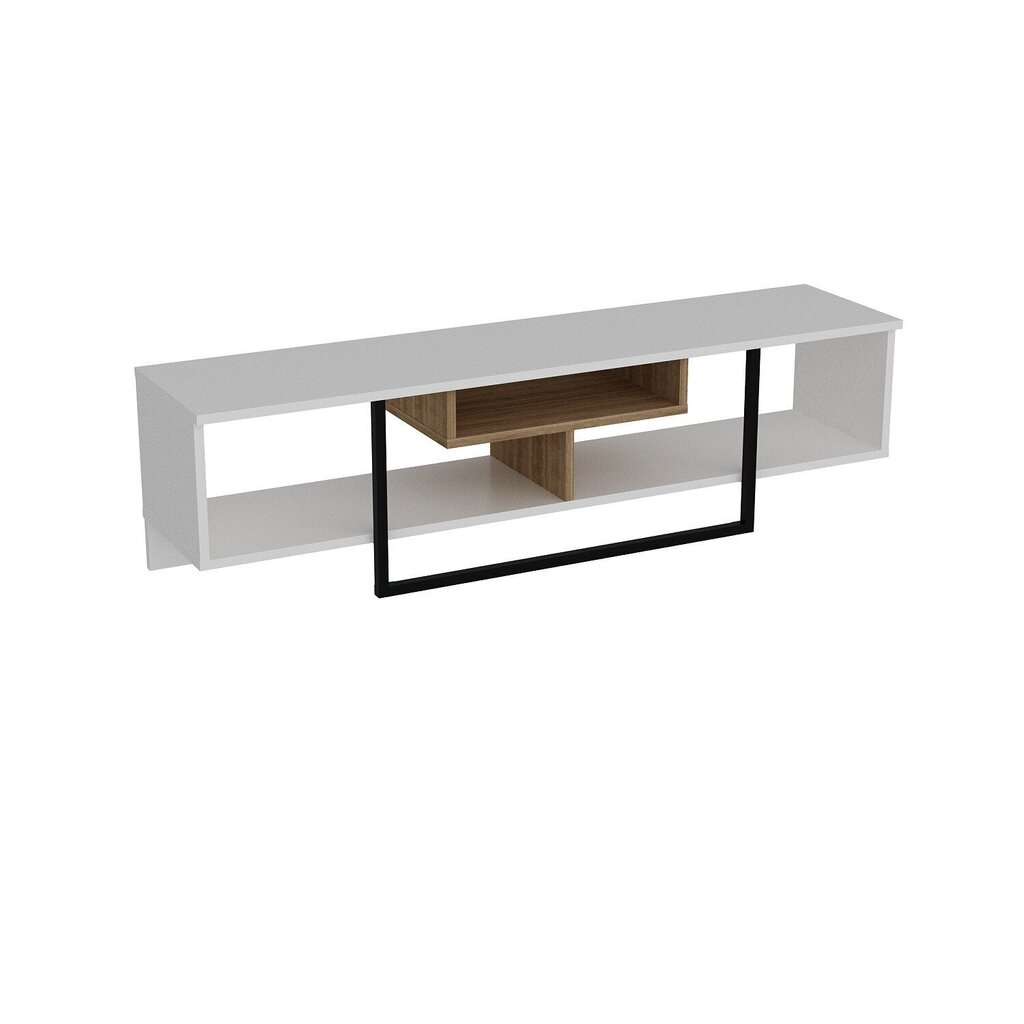 TV staliukas Kalune Design Asal 150 cm, baltas/ąžuolo spalvos kaina ir informacija | TV staliukai | pigu.lt