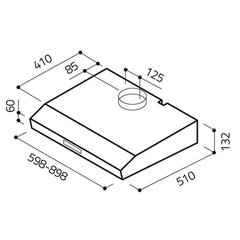 Elica KREA ST IX F/90 kaina ir informacija | Elica Buitinė technika ir elektronika | pigu.lt