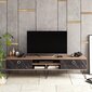 TV staliukas Kalune Design Lorenz, rudas/juodas kaina ir informacija | TV staliukai | pigu.lt