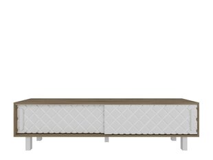 ТВ столик Kalune Design Rob, дуб/белый цена и информация | Тумбы под телевизор | pigu.lt