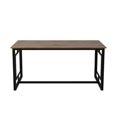 Стол обеденный Kalune Design Alin, коричневый/черный цена и информация | Кухонные и обеденные столы | pigu.lt