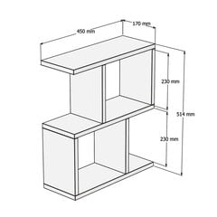 Staliukas Kalune Design Zet, rudas kaina ir informacija | Kavos staliukai | pigu.lt