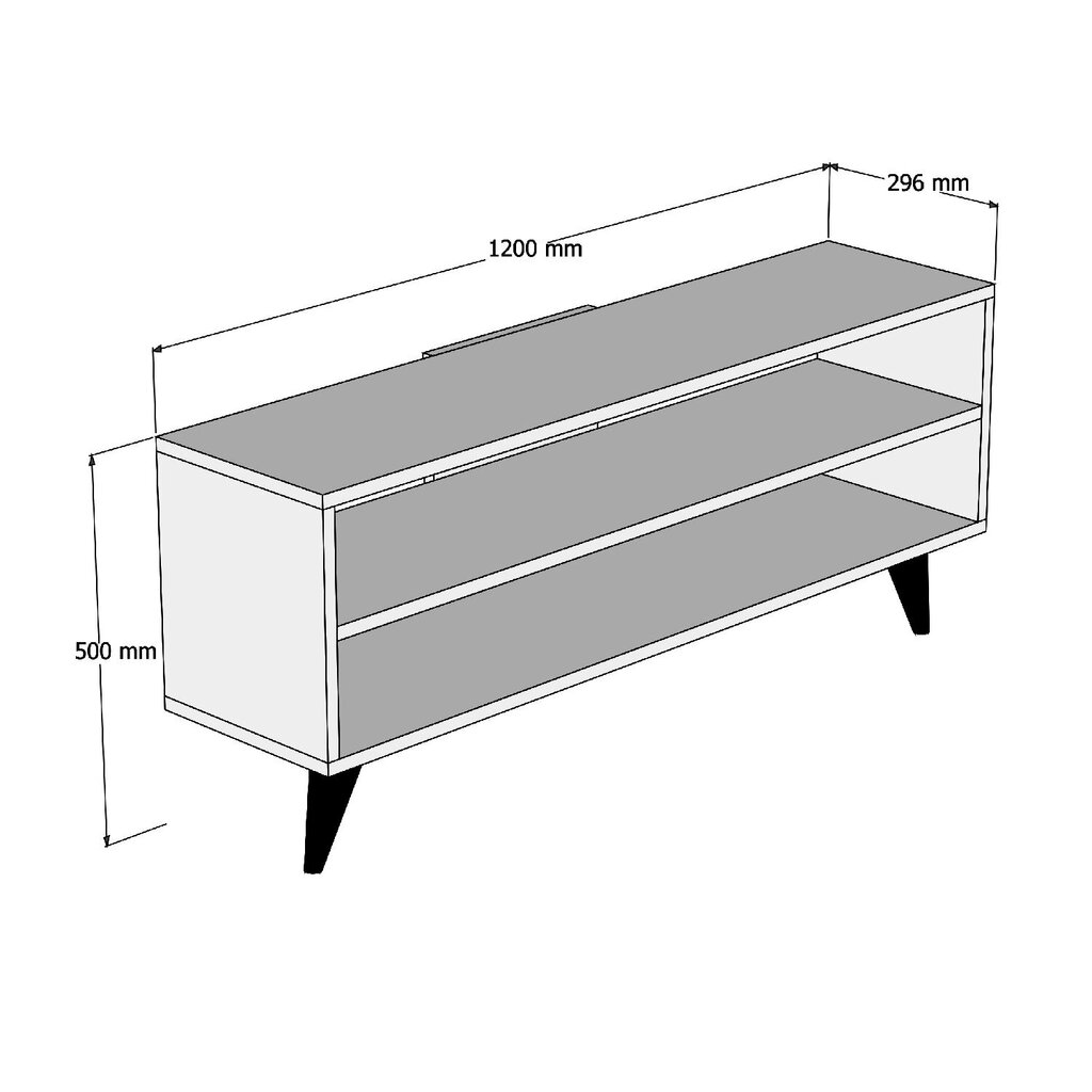 TV staliukas Kalune Design One, rudas kaina ir informacija | TV staliukai | pigu.lt