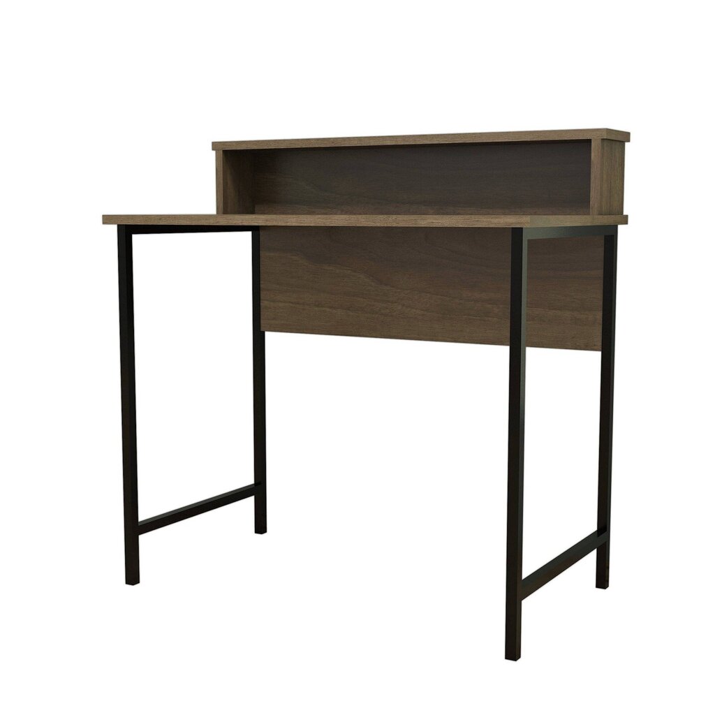 Rašomasis stalas Kalune Design Uso, rudas/juodas kaina ir informacija | Kompiuteriniai, rašomieji stalai | pigu.lt