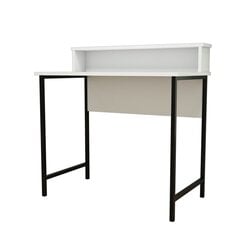 Письменный стол Kalune Design Uso, белый/черный цена и информация | Компьютерные, письменные столы | pigu.lt