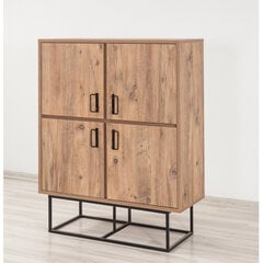 Шкафчик Kalune Design Quantum Solo, коричневый/черный цена и информация | Шкафчики в гостиную | pigu.lt