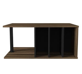 Журнальный столик Kalune Design Hilda, коричневый/черный цена и информация | Журнальные столики | pigu.lt