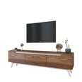 ТВ столик Kalune Design D1, коричневый/белый
