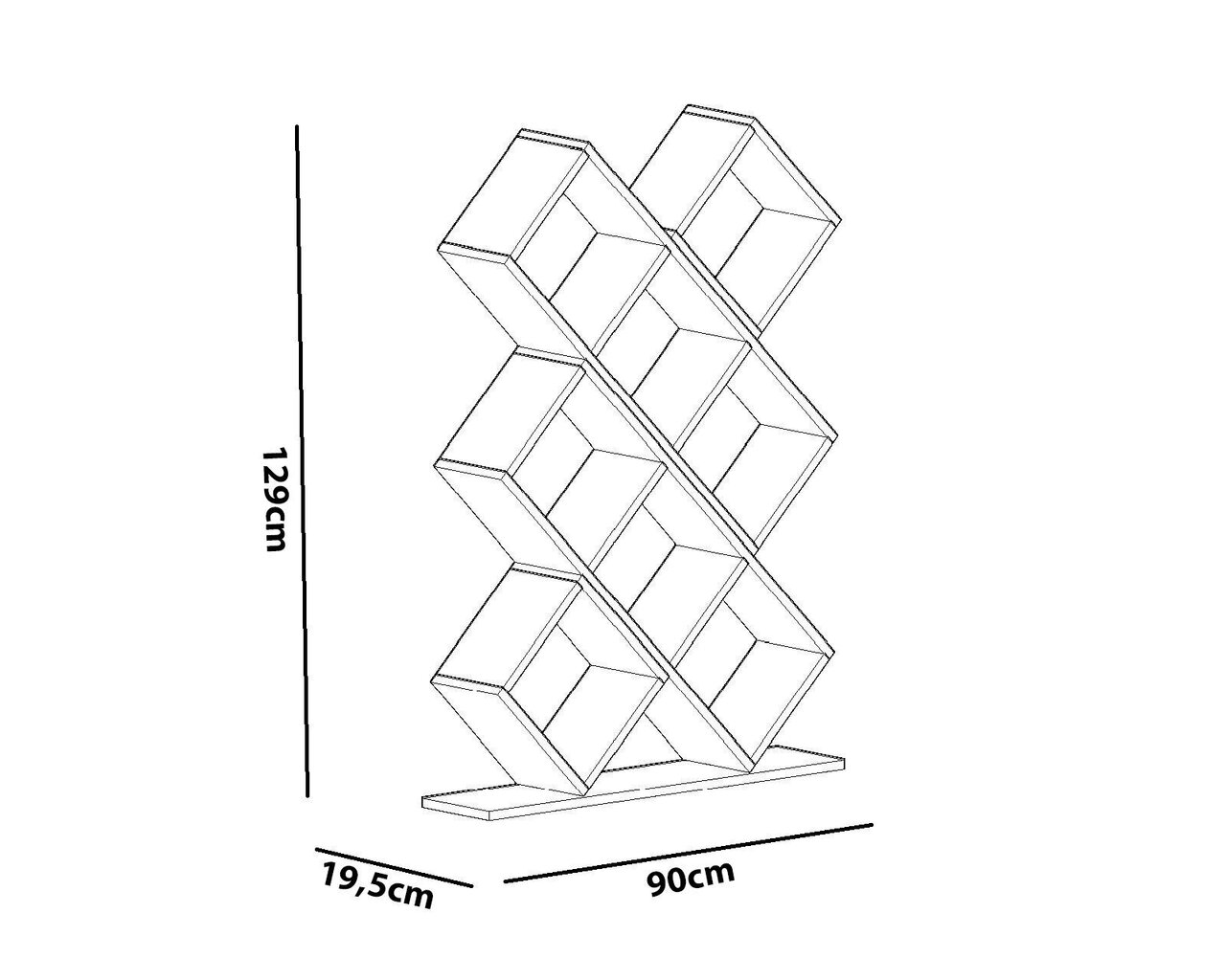 Pastatoma lentyna Kalune Design Kumsal, balta kaina ir informacija | Lentynos | pigu.lt