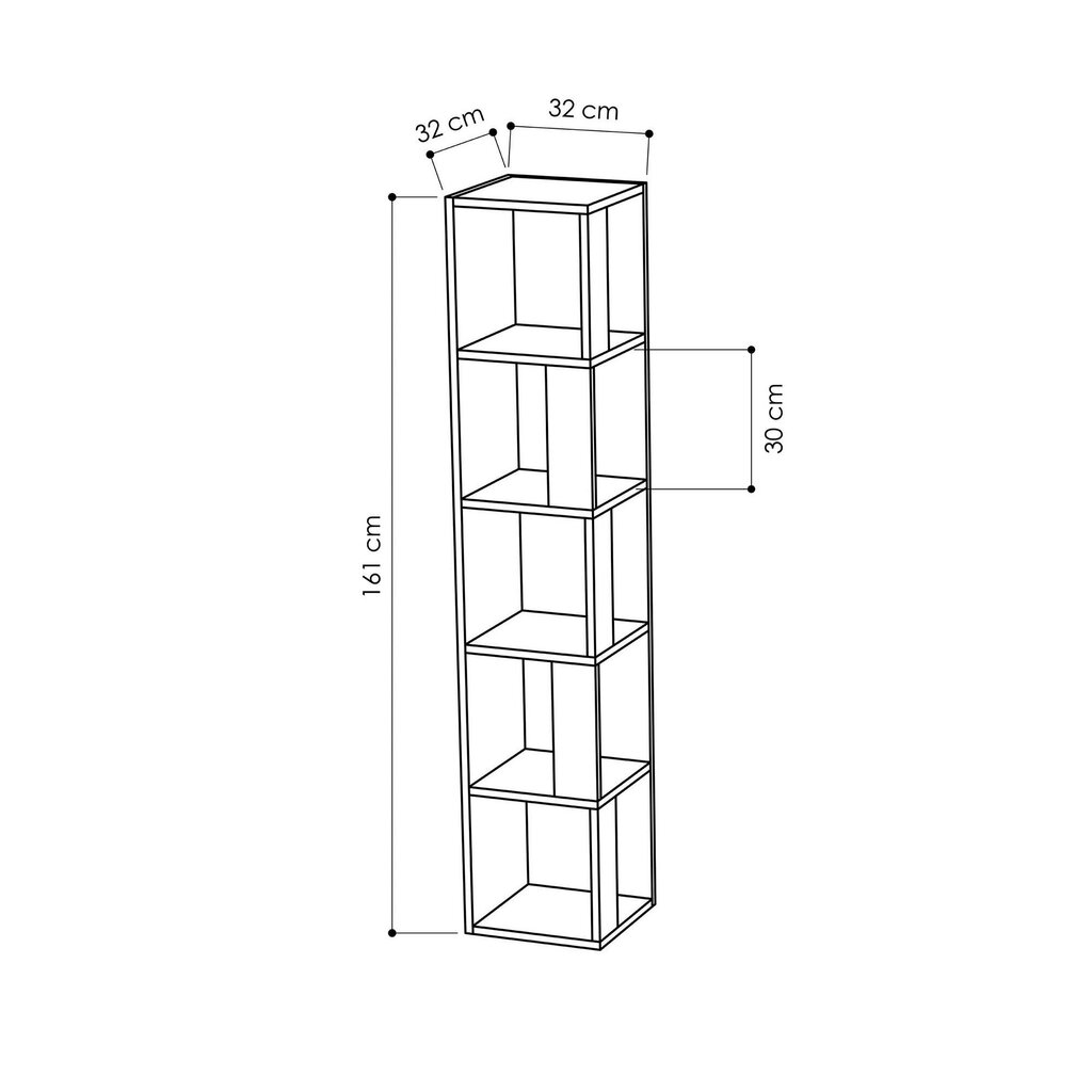 Lentyna Kalune Design Piano, balta kaina ir informacija | Lentynos | pigu.lt