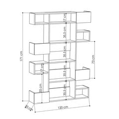 Pastatoma lentyna Kalune Design Niho, balta kaina ir informacija | Lentynos | pigu.lt