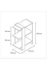 Стеллаж Kalune Design Ova, коричневый / серый цена и информация | Полки | pigu.lt